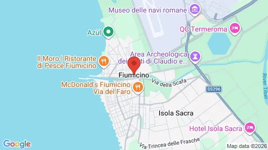 Houses for rent i Fiumicino - kort over placeringen