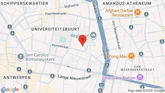 Apartments for rent i Stad Antwerp - kort over placeringen