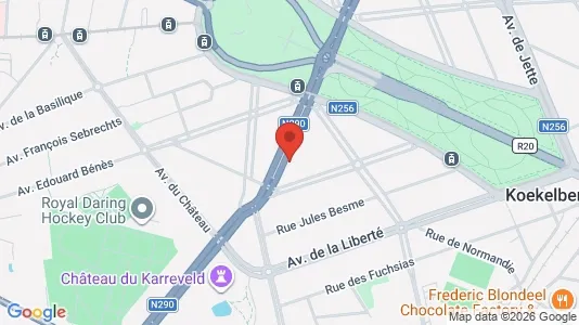 Apartments for rent i Brussels Koekelberg - kort over placeringen
