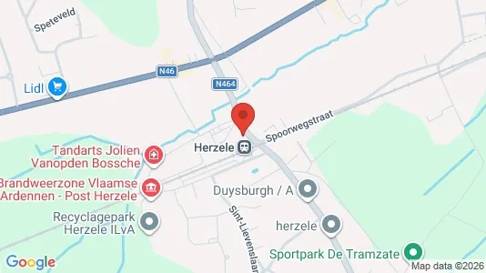 Apartments for rent i Herzele - kort over placeringen