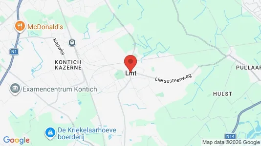 Apartments for rent i Lint - kort over placeringen