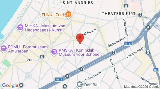 Apartments for rent i Stad Antwerp - kort over placeringen