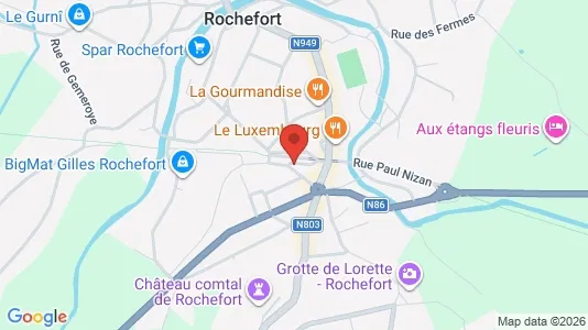 Apartments for rent i Rochefort - kort over placeringen