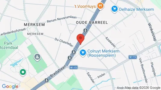 Apartments for rent i Antwerp Merksem - kort over placeringen