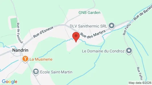 Apartments for rent i Nandrin - kort over placeringen