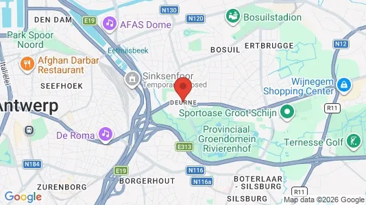 Houses for rent i Antwerp Deurne - kort over placeringen
