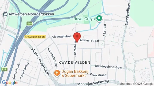 Apartments for rent i Antwerp Merksem - kort over placeringen