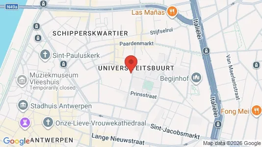 Apartments for rent i Stad Antwerp - kort over placeringen