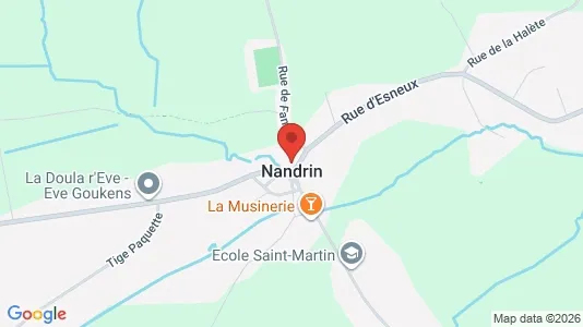 Apartments for rent i Nandrin - kort over placeringen