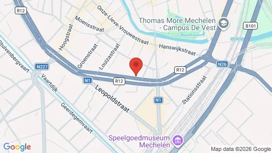 Apartments for rent i Mechelen - kort over placeringen