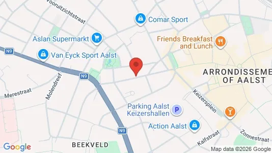 Apartments for rent i Aalst - kort over placeringen