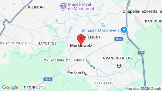 Apartments for rent i Morlanwelz - kort over placeringen