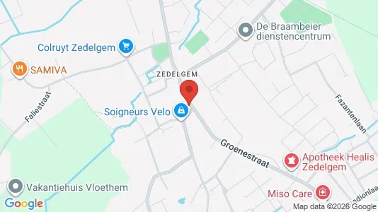Apartments for rent i Zedelgem - kort over placeringen