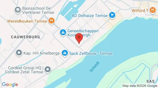 Apartments for rent i Temse - kort over placeringen