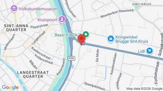 Apartments for rent i Brugge - kort over placeringen