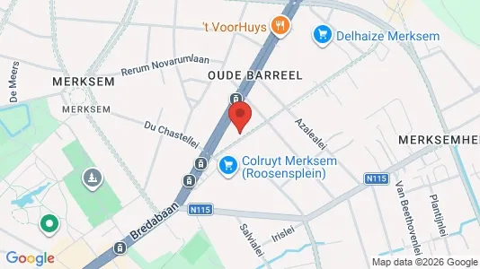 Apartments for rent i Antwerp Merksem - kort over placeringen
