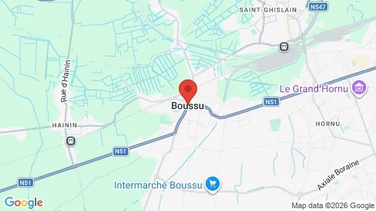 Apartments for rent i Boussu - kort over placeringen