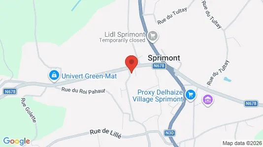 Apartments for rent i Sprimont - kort over placeringen