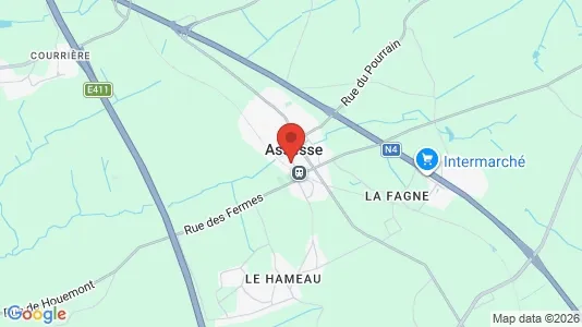 Houses for rent i Assesse - kort over placeringen