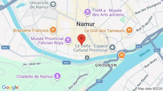 Apartments for rent i Namen - kort over placeringen
