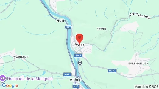 Apartments for rent i Yvoir - kort over placeringen