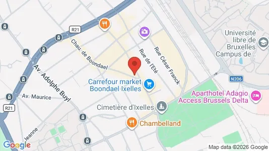 Apartments for rent i Brussels Elsene - kort over placeringen