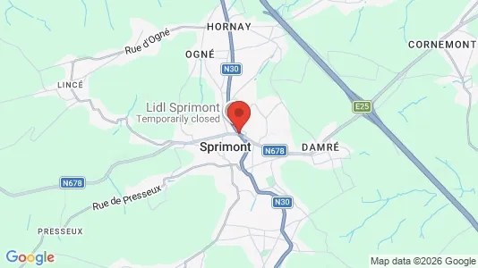 Houses for rent i Sprimont - kort over placeringen