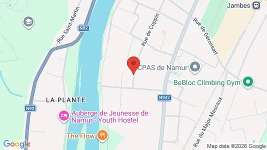 Apartments for rent i Namen - kort over placeringen