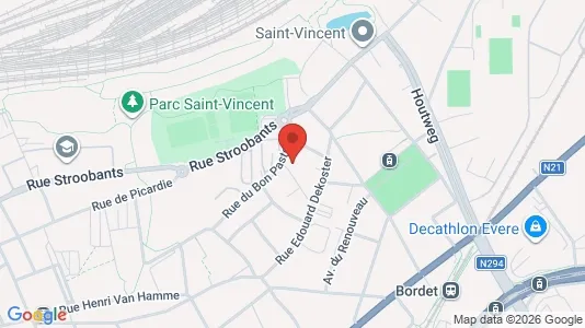 Apartments for rent i Brussels Evere - kort over placeringen