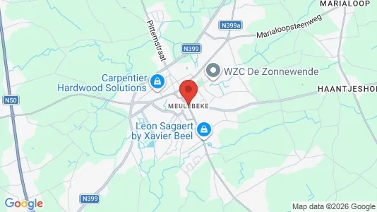 Houses for rent i Meulebeke - kort over placeringen