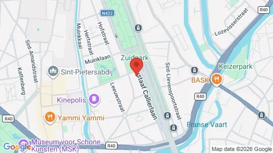 Apartments for rent i Stad Gent - kort over placeringen