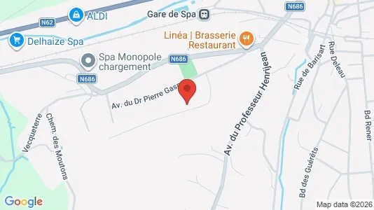 Apartments for rent i Spa - kort over placeringen