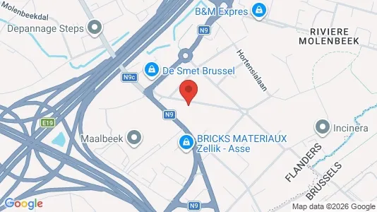 Apartments for rent i Asse - kort over placeringen