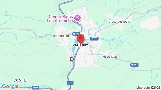 Houses for rent i Vielsalm - kort over placeringen