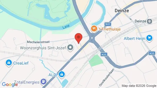 Apartments for rent i Deinze - kort over placeringen