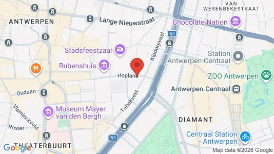 Apartments for rent i Stad Antwerp - kort over placeringen