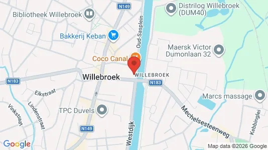 Apartments for rent i Willebroek - kort over placeringen