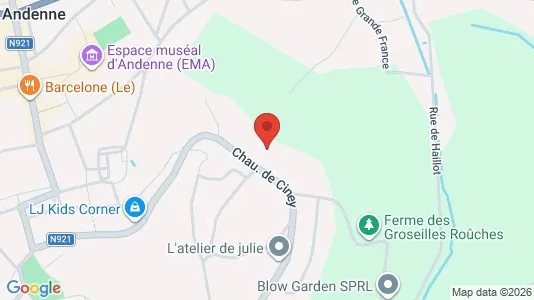 Apartments for rent i Andenne - kort over placeringen