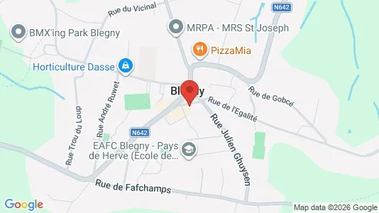 Apartments for rent i Blégny - kort over placeringen