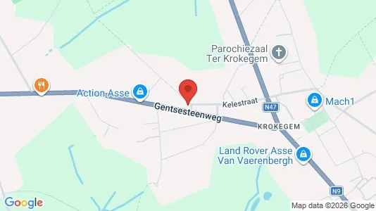 Apartments for rent i Asse - kort over placeringen