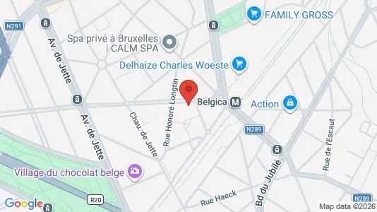 Apartments for rent i Brussels Jette - kort over placeringen