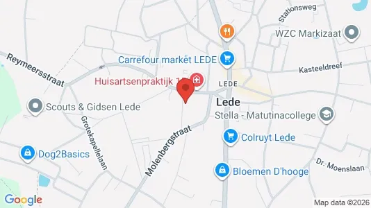 Apartments for rent i Lede - kort over placeringen