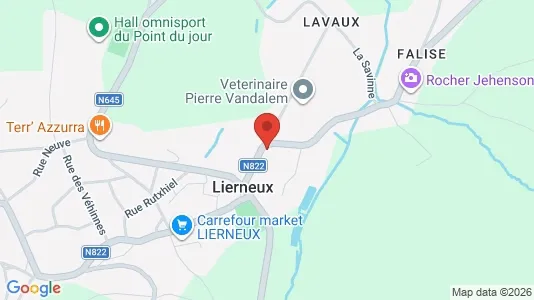 Apartments for rent i Lierneux - kort over placeringen