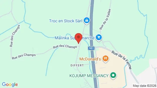 Apartments for rent i Messancy - kort over placeringen