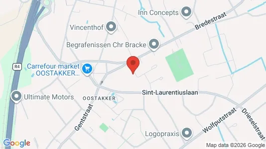 Apartments for rent i Gent Oostakker - kort over placeringen