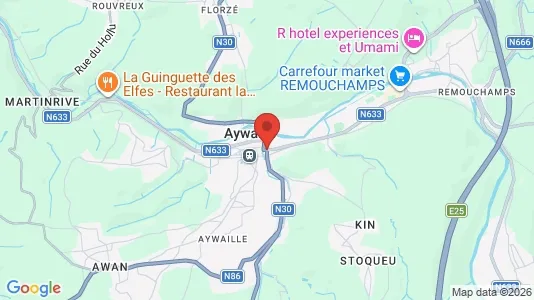 Houses for rent i Aywaille - kort over placeringen