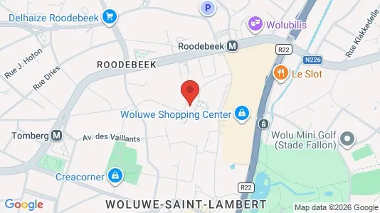 Apartments for rent i Brussels Sint-Lambrechts-Woluwe - kort over placeringen