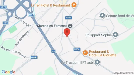 Apartments for rent i Marche-en-Famenne - kort over placeringen