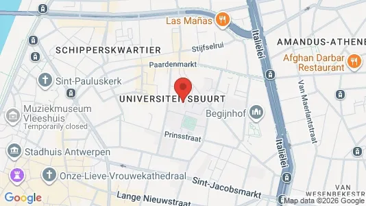 Apartments for rent i Stad Antwerp - kort over placeringen