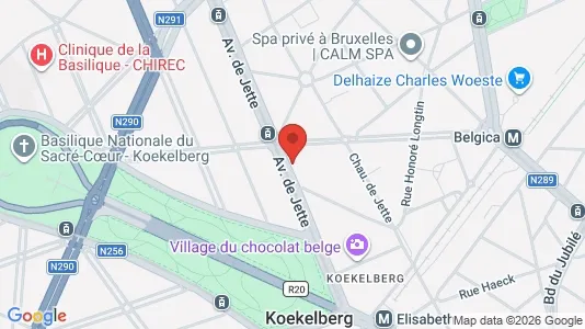Apartments for rent i Brussels Koekelberg - kort over placeringen